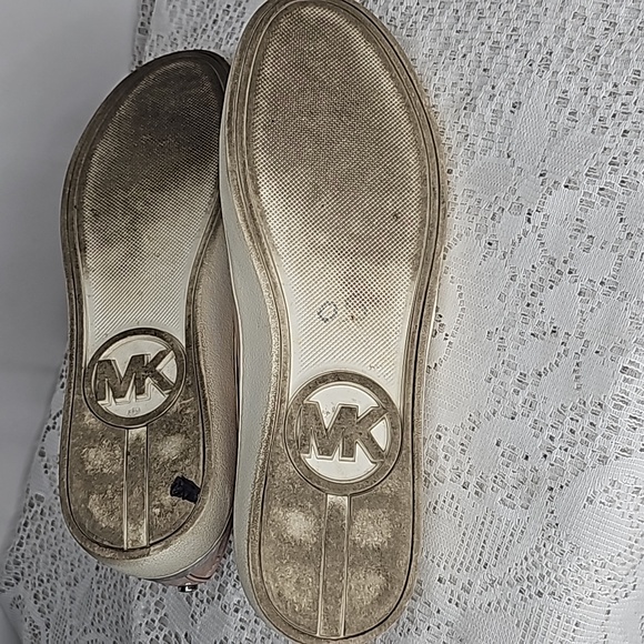 MICHAEL Michael Kors blush pink leather mesh slip on boat shoes flats sz 9 - Picture 9 of 9